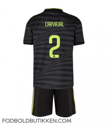 Real Madrid Daniel Carvajal #2 Tredjetrøje Børn 2022-23 Kortærmet (+ Korte bukser)